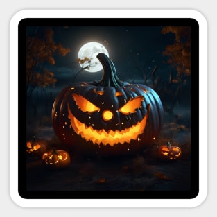 Halloween Jack O Lantern Pumpkin Sticker